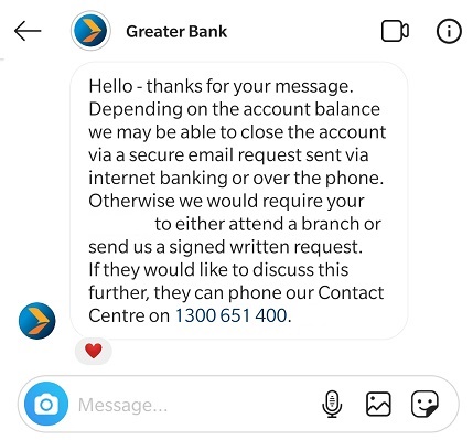 My Conversation with Greater Bank