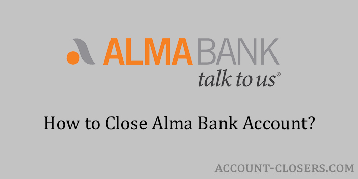 Close Alma Bank Account